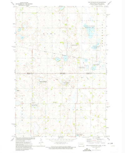United States Geological Survey New Effington NW, ND-SD (1972, 24000-Scale) digital map