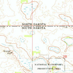 United States Geological Survey New Effington NW, ND-SD (1972, 24000-Scale) digital map