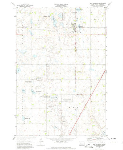 United States Geological Survey New Effington, SD (1972, 24000-Scale) digital map