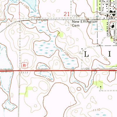 United States Geological Survey New Effington, SD (1972, 24000-Scale) digital map