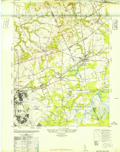 United States Geological Survey New Egypt, NJ (1948, 24000-Scale) digital map