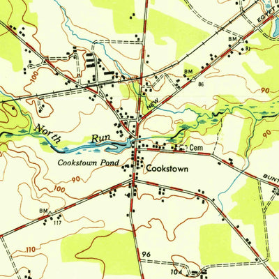 United States Geological Survey New Egypt, NJ (1948, 24000-Scale) digital map