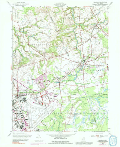 United States Geological Survey New Egypt, NJ (1957, 24000-Scale) digital map