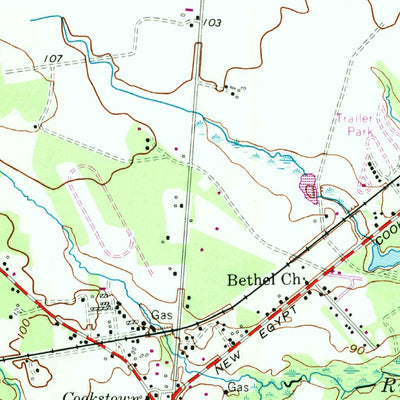 United States Geological Survey New Egypt, NJ (1957, 24000-Scale) digital map