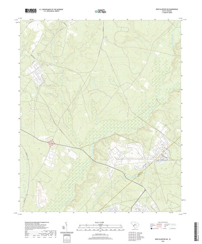 United States Geological Survey New Ellenton SW, SC (2020, 24000-Scale) digital map