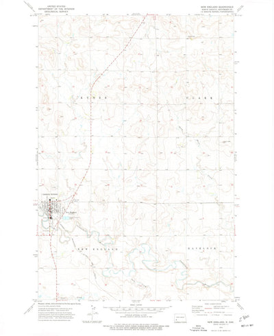 United States Geological Survey New England, ND (1973, 24000-Scale) digital map