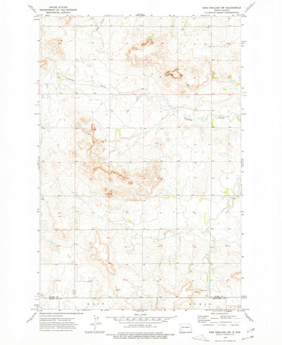 United States Geological Survey New England NW, ND (1973, 24000-Scale) digital map