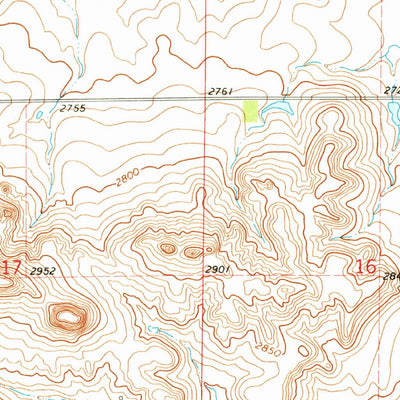 United States Geological Survey New England NW, ND (1973, 24000-Scale) digital map