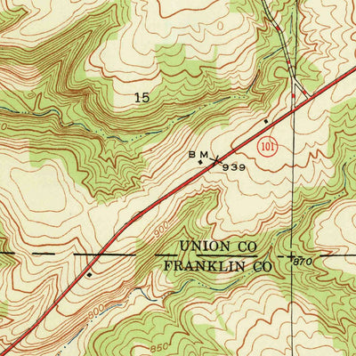 United States Geological Survey New Fairfield, IN (1948, 24000-Scale) digital map