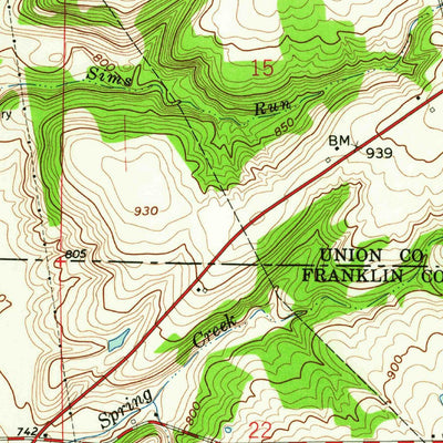 United States Geological Survey New Fairfield, IN (1960, 24000-Scale) digital map