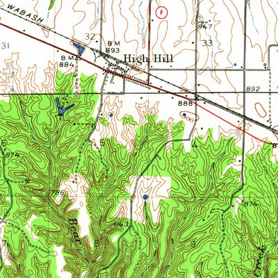 United States Geological Survey New Florence, MO (1942, 62500-Scale) digital map