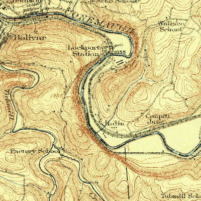 United States Geological Survey New Florence, PA (1922, 62500-Scale) digital map
