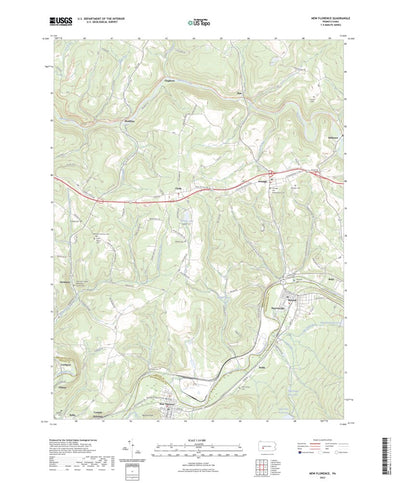 United States Geological Survey New Florence, PA (2023, 24000-Scale) digital map