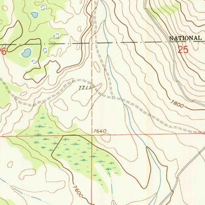 United States Geological Survey New Fork Lakes, WY (1967, 24000-Scale) digital map