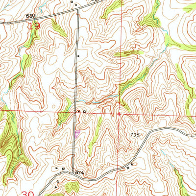 United States Geological Survey New Frankfort, MO (1951, 24000-Scale) digital map