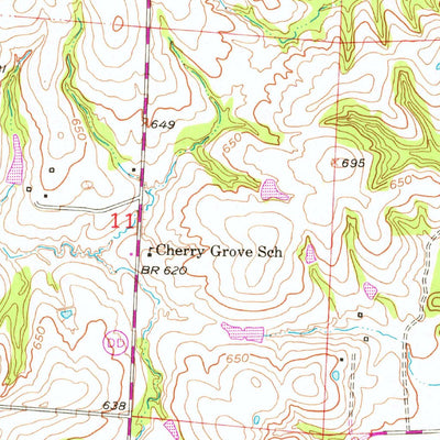 United States Geological Survey New Franklin, MO (1952, 24000-Scale) digital map