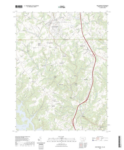 United States Geological Survey New Freedom, PA (2023, 24000-Scale) digital map