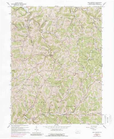 United States Geological Survey New Freeport, PA (1964, 24000-Scale) digital map