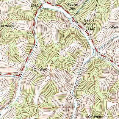 United States Geological Survey New Freeport, PA (1964, 24000-Scale) digital map