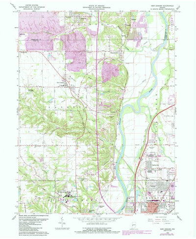 United States Geological Survey New Goshen, IN (1963, 24000-Scale) digital map