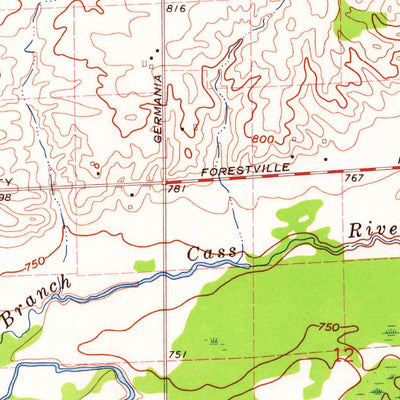 United States Geological Survey New Greenleaf, MI (1963, 24000-Scale) digital map