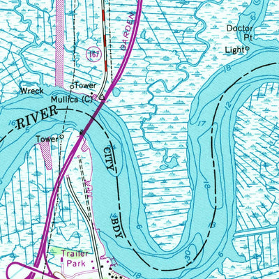 United States Geological Survey New Gretna, NJ (1951, 24000-Scale) digital map