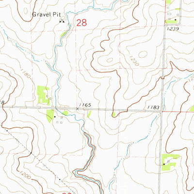 United States Geological Survey New Hampton, IA (1972, 24000-Scale) digital map