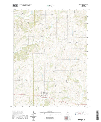 United States Geological Survey New Hampton, MO (2021, 24000-Scale) digital map