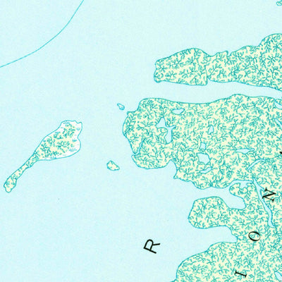 United States Geological Survey New Harbor Islands, LA (1951, 24000-Scale) digital map