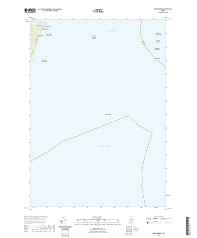United States Geological Survey New Harbor, ME (2021, 24000-Scale) digital map