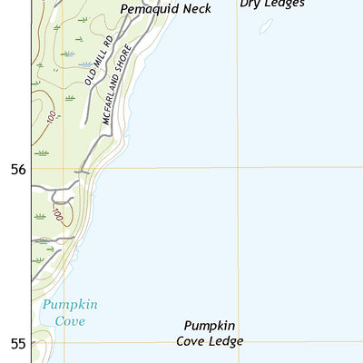 United States Geological Survey New Harbor, ME (2021, 24000-Scale) digital map
