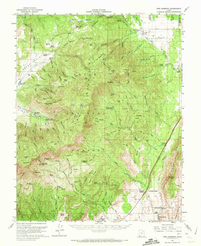 United States Geological Survey New Harmony, UT (1957, 62500-Scale) digital map