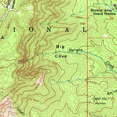United States Geological Survey New Harmony, UT (1957, 62500-Scale) digital map
