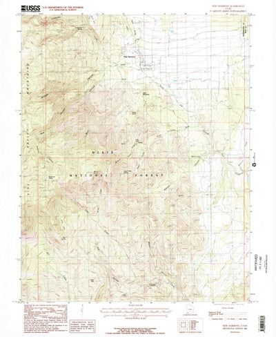 United States Geological Survey New Harmony, UT (1986, 24000-Scale) digital map