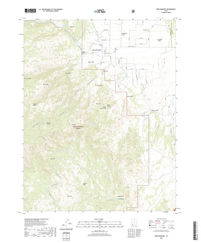 United States Geological Survey New Harmony, UT (2020, 24000-Scale) digital map