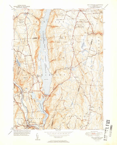 United States Geological Survey New Hartford, CT (1951, 31680-Scale) digital map