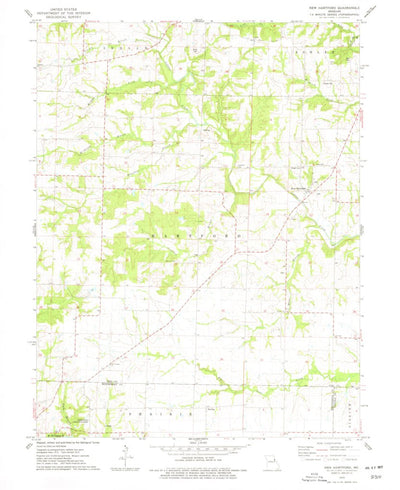 United States Geological Survey New Hartford, MO (1973, 24000-Scale) digital map