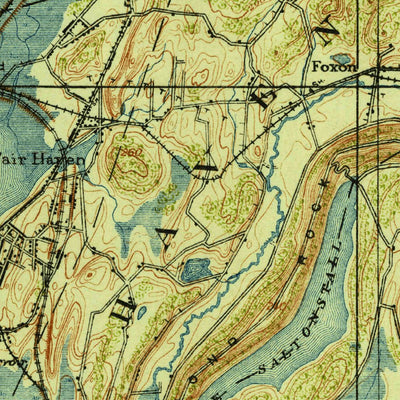 United States Geological Survey New Haven, CT (1921, 62500-Scale) digital map
