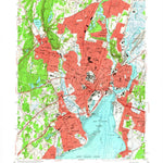 United States Geological Survey New Haven, CT (1954, 24000-Scale) digital map