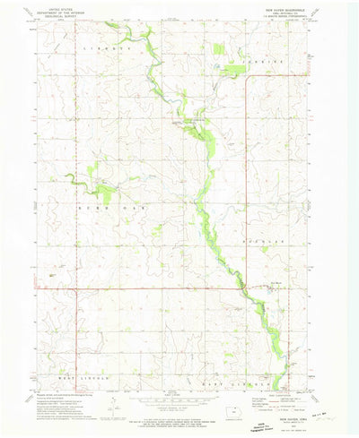 United States Geological Survey New Haven, IA (1972, 24000-Scale) digital map