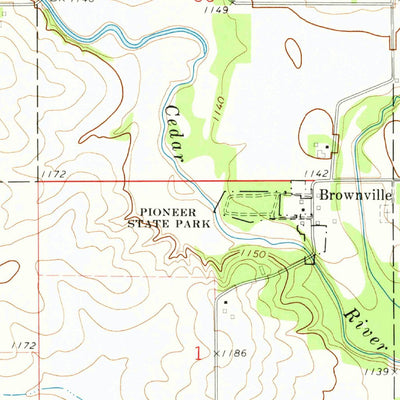 United States Geological Survey New Haven, IA (1972, 24000-Scale) digital map