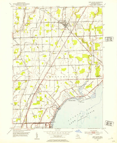 United States Geological Survey New Haven, MI (1952, 24000-Scale) digital map