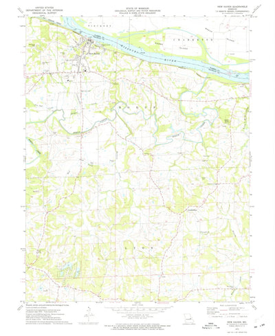 United States Geological Survey New Haven, MO (1973, 24000-Scale) digital map