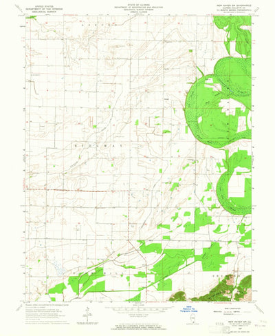 United States Geological Survey New Haven SW, IL (1964, 24000-Scale) digital map
