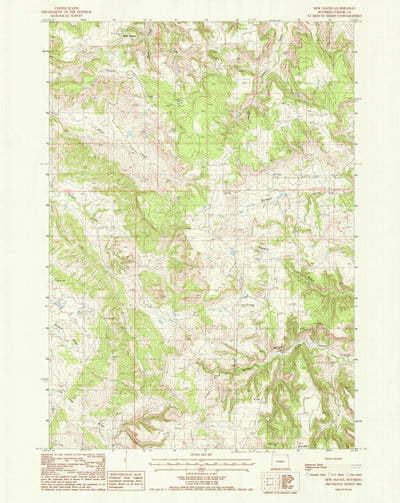 United States Geological Survey New Haven, WY (1984, 24000-Scale) digital map