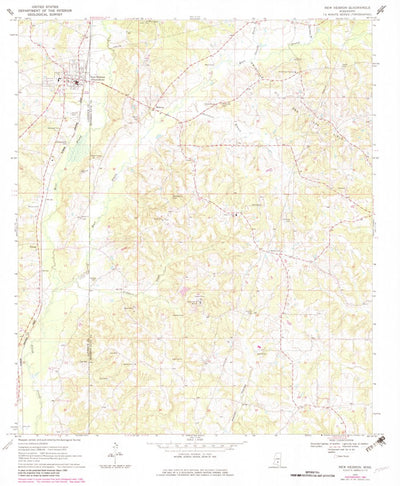 United States Geological Survey New Hebron, MS (1970, 24000-Scale) digital map