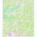 United States Geological Survey New Hill, NC (1974, 24000-Scale) digital map