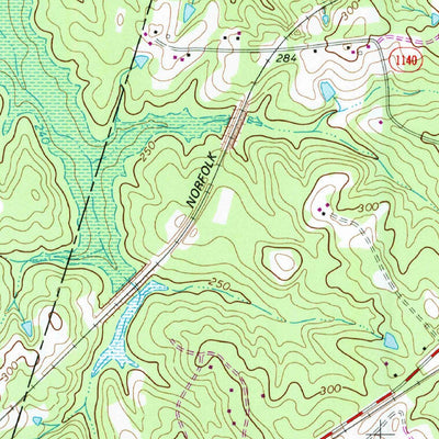 United States Geological Survey New Hill, NC (1974, 24000-Scale) digital map
