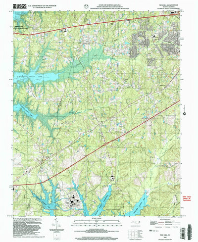 United States Geological Survey New Hill, NC (2002, 24000-Scale) digital map