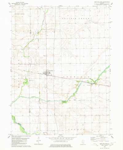 United States Geological Survey New Holland, IL (1980, 24000-Scale) digital map